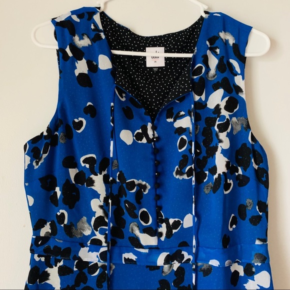 Cabi Untamed Blue Floral Midi Cocktail Dress 5576 - Picture 3 of 8